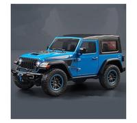 JINGDEE Decorative Car Model 1:18 For Wrangler Rubicon Off-road Diecast Alloy Collection Car Model Living Room Decoration perfect for gifting(Blue)