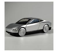JINGDEE Decorative Car Model 1:32 For Cyber Robotaxi Driverless Taxi Diecast Alloy Metal Scale Car Model Holiday Party Gift perfect for gifting(Silver)