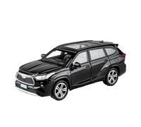 JINGDEE Decorative Car Model 1:32 For Highlander 2023 SUV Die-cast Car Models Living Room Decoration Christmas Decoration perfect for gifting(Black)