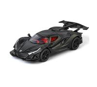 JINGDEE Decorative Car Model 1:32 For IE Supercar Diecast Metal Alloy Desktop Model Living Room Decoration perfect for gifting(Black)