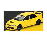 JINGDEE Decorative Car Model 1:32 For Lancer Evolution Diecasts Metal Alloy Luminous Racing Car Model Work Area Decoration perfect for gifting(Yellow)