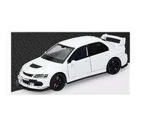 JINGDEE Decorative Car Model 1:32 For Lancer Evolution Diecasts Metal Alloy Luminous Racing Car Model Work Area Decoration perfect for gifting(White)