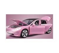 JINGDEE Decorative Car Model 1:32 For Model 3 Diecast Metal Alloy Openable Door Car Model Holiday Party Gift perfect for gifting(Pink)