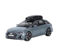 JINGDEE Decorative Car Model 1/32 For RS6 Alloy Movable Steering Wheel Car Model New Year's Eve Party Gifts perfect for gifting(Grey)