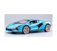 JINGDEE Decorative Car Model 1:32 For SIAN Diecast Metal Alloy Realistic Miniature Sport Car Model Bedroom Decoration perfect for gifting(Blue)