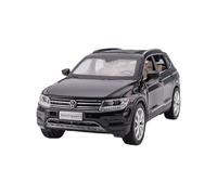 JINGDEE Decorative Car Model 1/32 For Tiguan L SUV Die-cast Open Door Car Model Reception Area Decoration perfect for gifting(Black)