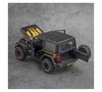 JINGDEE Decorative Car Model 1:32 For Wrangler Rubicon 1941 Off-Road Diecast Metal Alloy Scale Car Model Industrial Style Decoration perfect for gifting(Black)