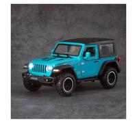 JINGDEE Decorative Car Model 1:32 For Wrangler Rubicon 1941 Off-Road Diecast Metal Alloy Scale Car Model Industrial Style Decoration perfect for gifting(Blue)