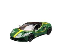 JINGDEE Decorative Car Model 1/34 For Lotus Emira Rally Racing Alloy Car Models Christmas Decoration Workspace Decoration perfect for gifting(Green)