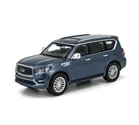 JINGDEE Decorative Car Model 1:64 For 2020 QX80 Diecast Alloy Realistic Miniature Car Model Decorative Ornament perfect for gifting(Blue)