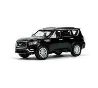 JINGDEE Decorative Car Model 1:64 For 2020 QX80 Diecast Alloy Realistic Miniature Car Model Decorative Ornament perfect for gifting(Black)