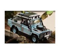 JINGDEE Decorative Car Model 1:64 For Defender 90 Pickup Diecast Metal Miniature Display Car Model Industrial Style Decoration perfect for gifting(Blue)