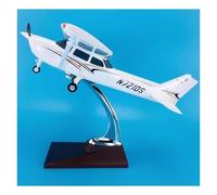 JINGDEE Display scale aircraft 1:30 28cm For Cessna172 House Color ABS Material Highly Restored Simulated Scale Aircraft Model Suitable for gift giving