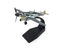 JINGDEE Display scale aircraft 1/72 For German Fighter War Thunder BF109 Plane Diecast Alloy Military Simulated Aircraft Model Suitable for gift giving