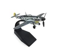 JINGDEE Display scale aircraft 1/72 For German WWII BF-109 Fighter Diecast Military Display Aircraft Model Decorative Bookcase Suitable for gift giving