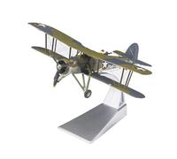 JINGDEE Display scale aircraft 1/72 For UK Swordfish Mk I Biplane Fighter Model Classic WWII Aircraft Reception Area Ornament Suitable for gift giving