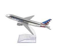 JINGDEE Display scale aircraft 16CM 1:400 For B777 American Aircraft Diecast Metal Simulation Passenger Plane Model Holiday Party Gift Suitable for gift giving