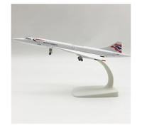 JINGDEE Display scale aircraft 20CM 1/300 For Britain Concorde Aircraft Diecast Metal Scale Plane Model Reception Area Ornament Suitable for gift giving