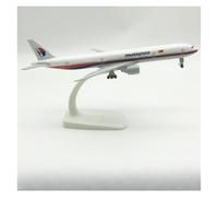 JINGDEE Display scale aircraft 20cm 1:400 For B777 Malaysia Airlines Alloy Metal Aircraft Miniature Scale Plane Model Holiday Party Gift Suitable for gift giving