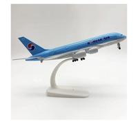 JINGDEE Display scale aircraft 20cm For A380 South Korea Plane Diecast Alloy Miniature Scale Aircraft Model Holiday Party Gift Suitable for gift giving