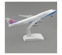 JINGDEE Display scale aircraft 20cm For China Airlines B747 Aircraft Model With Landing Gear Alloy Metal Plane Reception Area Ornament Suitable for gift giving