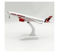 JINGDEE Display scale aircraft 20cm For India Airlines A350 Metal Scale Aircraft Static Display Miniature Airplane Decorative Bookcase Suitable for gift giving
