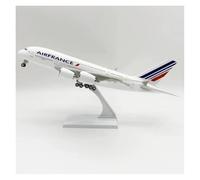 JINGDEE Display scale aircraft 30CM 1/240 For French Airlines A380 Plane Miniature Scale Aircraft Model Conference Table Ornament Suitable for gift giving