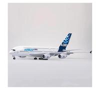JINGDEE Display scale aircraft 45.5cm 1/160 For A380 Prototype Airline Aircraft Die-Cast Resin Airplane Model Collection Souvenir Suitable for gift giving(No LED)