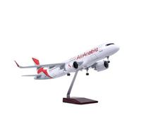 JINGDEE Display scale aircraft 47 Cm 1/80 For Arabia Airlines Airbus A320 Die-cast Resin Aircraft Model Conference Table Ornament Suitable for gift giving(No lamp)