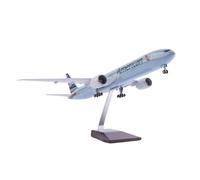 JINGDEE Display scale aircraft 47cm 1:157 For B777 American Air Airlines Aircraft Diecast Resin Airplane Static Scale Model Suitable for gift giving(No LED)