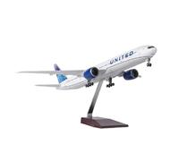 JINGDEE Display scale aircraft 47CM 1/157 For B777 UNITED Airlines Aircraft Resin Plane Static Scale Model Collection Souvenir Suitable for gift giving(No lamp)