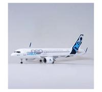 JINGDEE Display scale aircraft 47CM 1/80 For AIRBUS A320NEO With Light & Wheel Landing Gear Diecast Resin Plane Model Holiday Party Gift Suitable for gift giving(No light)