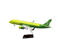 JINGDEE Display scale aircraft 47cm 1/80 For Siberia S7 Airlines A320 Plane With Lighting Die-cast Resin Aircraft Model Suitable for gift giving(No light)