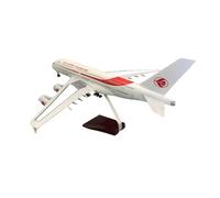 JINGDEE Display scale aircraft 47cm For A380 Algerian Airlines Resin Aircraft Diecast Airplane Static Scale Model Collection Souvenir Suitable for gift giving(No lamp)
