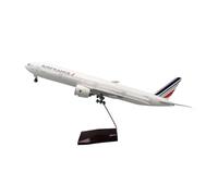 JINGDEE Display scale aircraft 47cm For Air France B777 Airpalne Model Highly Restored Simulated Scale Aircraft Holiday Party Gift Suitable for gift giving(No lamp)
