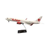 JINGDEE Display scale aircraft 47CM For Thai Lion Air B737-800 Scale Resin Aircraft High-precision Diecast Model Collection Souvenir Suitable for gift giving(No lamp)
