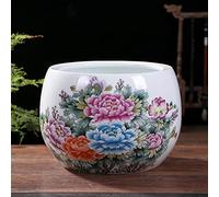 Jingdezhen Ceramic Flowerpot for Succulent Plant Pot Chinese Style Bonsai Pots Flower Pot No Drainage Hole Container Planter for Home Garden,E-A,C A