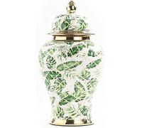 Jingdezhen Ginger Jar - Elegant Ceramic Temple Vase | Chinese Porcelain Decor for Home & Office | Perfect for Floral Displays & Centerpieces