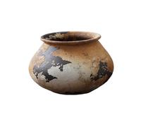 Jingdezhen Retro Ceramic Flower Pot - Large Antique Planter Chinese Style Grobkeramik Blooming Vases for Indoor/Outdoor Plants (Brown)