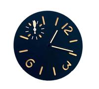 Jingelmall New Attractive Luminous Watch Dial with Watch Hands Replacement for ETA 6497 ST3600 Movement, orange writting