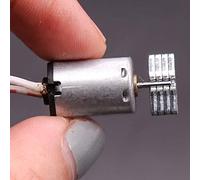 JINGERL DC 5V-6V N20 Super Strong Vibration Power DIY DC Motor With Eccentric Wheel Precious Metal Brush Miniature Vibrating Motor (Size : 2pcs)