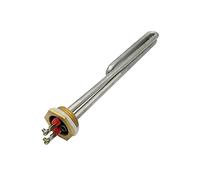 JINGERL DN25/1 Inch Threaded Solar Water Heating Element Tube With Probe Hole 1" BSP Thread 1KW/2KW/3KW/4KW (Color : 220V, Size : 2KW210L DN25 201SS)