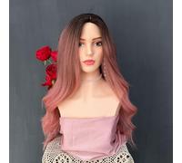 JINGFA Realistic Female Mannequin Head with Shoulders for Wigs, Earrings, Hats Displaying,Glam Half Body Mannequin Head Wig Head Stand (JF-DP496-DM)