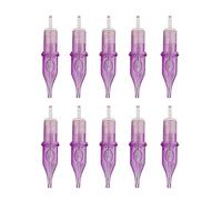 JINGFENG 10pcs 7RL Tattoo Cartridge Needles Tubes Hand Poke Sterilized Needle Accessories Kit Set Tattoo Supplies for Beginners Artist Portable