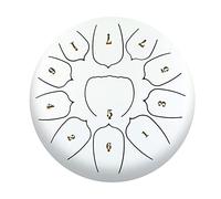 JINGFENG 6 Inch Steel Tongue Drum 11 Notes Handpan Drum with Drum Mallet Finger Picks Percussion for Meditation Yoga
