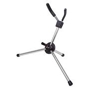 JINGFENG Foldable Soprano Saxophone Stand Portable Sax Metal Floor Stand Holder with Carry Bag