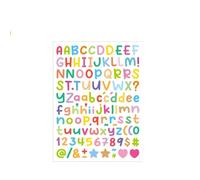 JINGIHE 10 Sheets Vinyl Letter Stickers, Self Adhesive Alphabet Numbers Colorful Small Stickers, Waterproof Stick on Letters for Decoration DIY Crafts Name Scrapbooking Bottles Cup Greeting Cards
