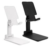 JINGIHE 2PCS Cell Phone Stand, Adjustable Phone Holder for Desk | Foldable & Portable iPhone Stand for Office, Reduce Neck & Back Strain, Compatible with Phones and Tablets Under 12.9”