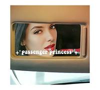 JINGIHE 4 Passenger Princess Auto Parts, Vinyl Passenger Princess Sticker Rose Heart Star Crown Nicer Waterproof Vehicle Mirror Sticker, Window Rear, View Mirror Women Car Decoration (White)