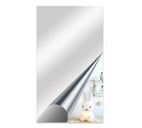 JINGIHE Flexible Mirror Sheets Self Adhesive, Mirror Stickers for Walls, 70X 40 cm Glassless Peel and Stick Mirror, Self Cut Mirror Adhesive Paper for Walls, Locker, Door, Gym, Home Decor